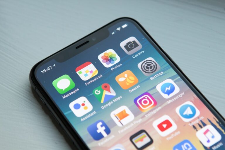 Mobile app user interface design on smartphone
